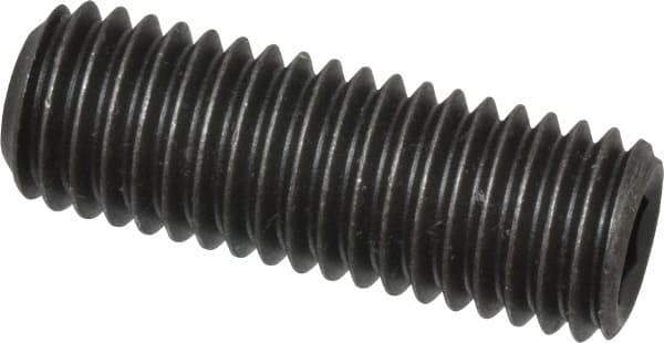 Value Collection - M12x1.75 Metric Coarse, 35mm OAL, Cup Point Set Screw - Grade 14.9 (45H) Alloy Steel, 6mm Key - Industrial Tool & Supply