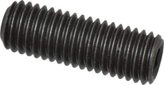 Value Collection - M12x1.75 Metric Coarse, 35mm OAL, Cup Point Set Screw - Grade 14.9 (45H) Alloy Steel, 6mm Key - Industrial Tool & Supply