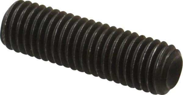 Value Collection - M12x1.75 Metric Coarse, 40mm OAL, Cup Point Set Screw - Grade 14.9 (45H) Alloy Steel, 6mm Key - Industrial Tool & Supply