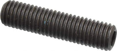 Value Collection - M12x1.75 Metric Coarse, 50mm OAL, Cup Point Set Screw - Grade 14.9 (45H) Alloy Steel, 6mm Key - Industrial Tool & Supply