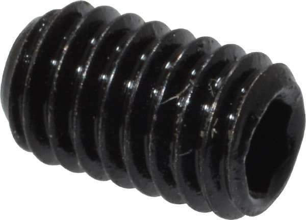 Value Collection - M3x0.50, 5mm OAL, Flat Point Set Screw - Grade 14.9 (45H) Alloy Steel, 1.5mm Key - Industrial Tool & Supply