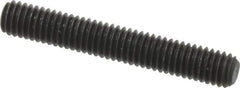 Value Collection - M3x0.50, 20mm OAL, Flat Point Set Screw - Grade 14.9 (45H) Alloy Steel, 1.5mm Key - Industrial Tool & Supply