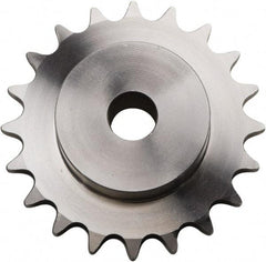 U.S. Tsubaki - 14 Teeth, 3/8" Chain Pitch, Chain Size 35, Plain Bore Sprocket - 1/2" Bore Diam, 1.685" Pitch Diam, 1.87" Outside Diam - Industrial Tool & Supply