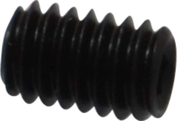 Value Collection - M4x0.70, 6mm OAL, Flat Point Set Screw - Grade 14.9 (45H) Alloy Steel, 2mm Key - Industrial Tool & Supply