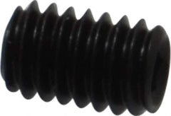Value Collection - M4x0.70, 6mm OAL, Flat Point Set Screw - Grade 14.9 (45H) Alloy Steel, 2mm Key - Industrial Tool & Supply