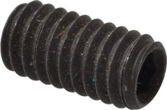 Value Collection - M4x0.70, 8mm OAL, Flat Point Set Screw - Grade 14.9 (45H) Alloy Steel, 2mm Key - Industrial Tool & Supply