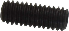 Value Collection - M4x0.70, 10mm OAL, Flat Point Set Screw - Grade 14.9 (45H) Alloy Steel, 2mm Key - Industrial Tool & Supply