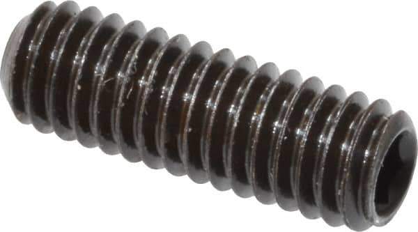 Value Collection - M4x0.70, 12mm OAL, Flat Point Set Screw - Grade 14.9 (45H) Alloy Steel, 2mm Key - Industrial Tool & Supply