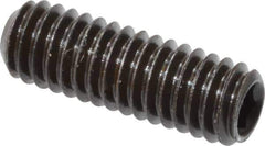 Value Collection - M4x0.70, 12mm OAL, Flat Point Set Screw - Grade 14.9 (45H) Alloy Steel, 2mm Key - Industrial Tool & Supply