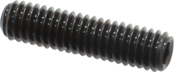 Value Collection - M4x0.70, 16mm OAL, Flat Point Set Screw - Grade 14.9 (45H) Alloy Steel, 2mm Key - Industrial Tool & Supply