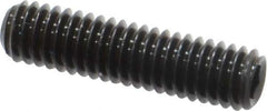 Value Collection - M4x0.70, 16mm OAL, Flat Point Set Screw - Grade 14.9 (45H) Alloy Steel, 2mm Key - Industrial Tool & Supply