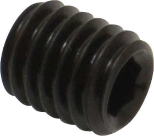 Value Collection - M5x0.80, 6mm OAL, Flat Point Set Screw - Grade 14.9 (45H) Alloy Steel, 2.5mm Key - Industrial Tool & Supply