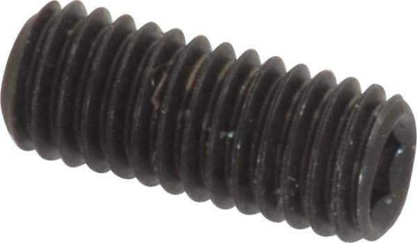 Value Collection - M5x0.80, 12mm OAL, Flat Point Set Screw - Grade 14.9 (45H) Alloy Steel, 2.5mm Key - Industrial Tool & Supply