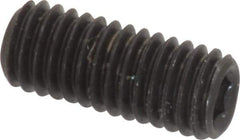Value Collection - M5x0.80, 12mm OAL, Flat Point Set Screw - Grade 14.9 (45H) Alloy Steel, 2.5mm Key - Industrial Tool & Supply