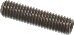 Value Collection - M5x0.80, 20mm OAL, Flat Point Set Screw - Grade 14.9 (45H) Alloy Steel, 2.5mm Key - Industrial Tool & Supply