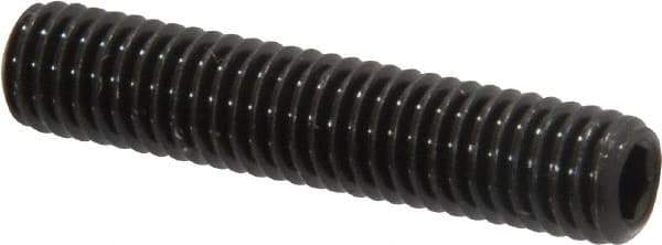 Value Collection - M5x0.80, 25mm OAL, Flat Point Set Screw - Grade 14.9 (45H) Alloy Steel, 2.5mm Key - Industrial Tool & Supply