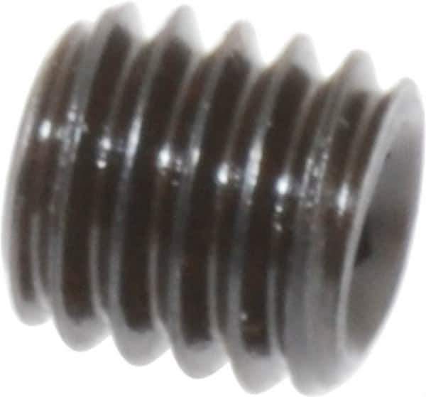 Value Collection - M6x1.00, 6mm OAL, Flat Point Set Screw - Grade 14.9 (45H) Alloy Steel, 3mm Key - Industrial Tool & Supply