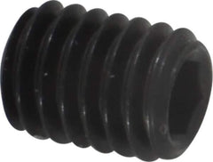 Value Collection - M6x1.00, 8mm OAL, Flat Point Set Screw - Grade 14.9 (45H) Alloy Steel, 3mm Key - Industrial Tool & Supply