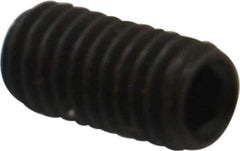Value Collection - M6x1.00, 12mm OAL, Flat Point Set Screw - Grade 14.9 (45H) Alloy Steel, 3mm Key - Industrial Tool & Supply