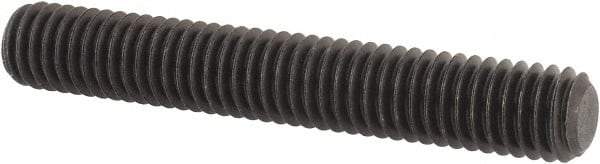 Value Collection - M6x1.00, 40mm OAL, Flat Point Set Screw - Grade 14.9 (45H) Alloy Steel, 3mm Key - Industrial Tool & Supply