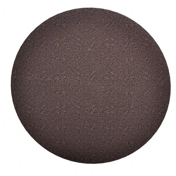 Norton - 12" Diam, 240 Grit Aluminum Oxide Adhesive PSA Disc - Very Fine Grade, Brown, Cloth Backing, Flexible - Industrial Tool & Supply