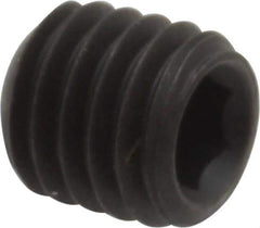 Value Collection - M8x1.25, 8mm OAL, Flat Point Set Screw - Grade 14.9 (45H) Alloy Steel, 4mm Key - Industrial Tool & Supply