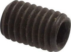 Value Collection - M8x1.25, 12mm OAL, Flat Point Set Screw - Grade 14.9 (45H) Alloy Steel, 4mm Key - Industrial Tool & Supply