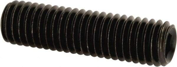 Value Collection - M8x1.25, 30mm OAL, Flat Point Set Screw - Grade 14.9 (45H) Alloy Steel, 4mm Key - Industrial Tool & Supply