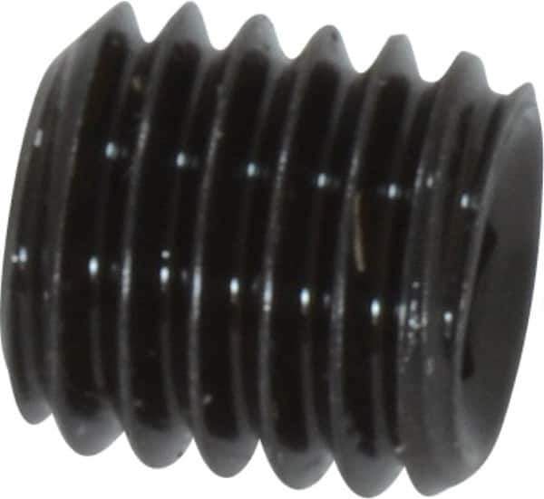 Value Collection - M10x1.50, 10mm OAL, Flat Point Set Screw - Grade 14.9 (45H) Alloy Steel, 5mm Key - Industrial Tool & Supply
