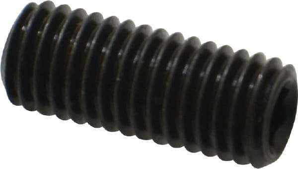 Value Collection - M10x1.50, 25mm OAL, Flat Point Set Screw - Grade 14.9 (45H) Alloy Steel, 5mm Key - Industrial Tool & Supply