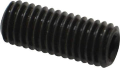 Value Collection - M10x1.50, 25mm OAL, Flat Point Set Screw - Grade 14.9 (45H) Alloy Steel, 5mm Key - Industrial Tool & Supply