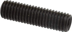 Value Collection - M10x1.50, 35mm OAL, Flat Point Set Screw - Grade 14.9 (45H) Alloy Steel, 5mm Key - Industrial Tool & Supply