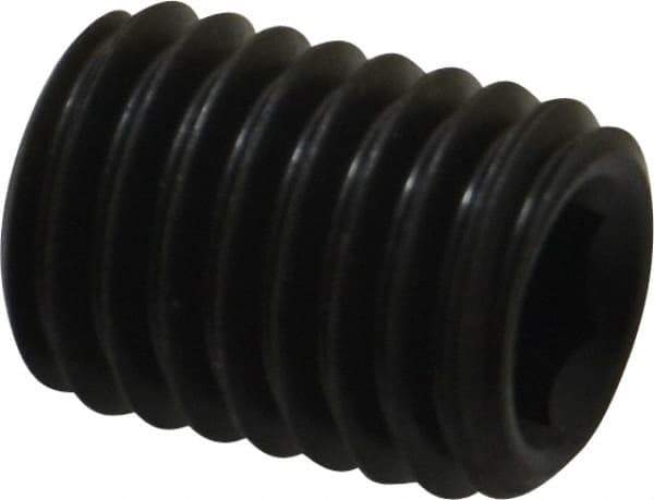 Value Collection - M12x1.75, 16mm OAL, Flat Point Set Screw - Grade 14.9 (45H) Alloy Steel, 6mm Key - Industrial Tool & Supply