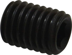 Value Collection - M12x1.75, 16mm OAL, Flat Point Set Screw - Grade 14.9 (45H) Alloy Steel, 6mm Key - Industrial Tool & Supply