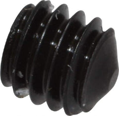 Value Collection - M4x0.70, 4mm OAL, Cone Point Set Screw - Grade 14.9 (45H) Alloy Steel, 2mm Key - Industrial Tool & Supply
