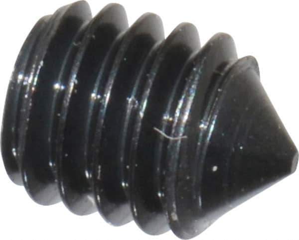 Value Collection - M4x0.70, 5mm OAL, Cone Point Set Screw - Grade 14.9 (45H) Alloy Steel, 2mm Key - Industrial Tool & Supply