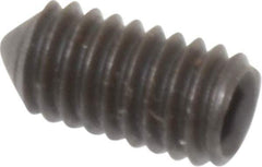 Value Collection - M4x0.70, 8mm OAL, Cone Point Set Screw - Grade 14.9 (45H) Alloy Steel, 2mm Key - Industrial Tool & Supply