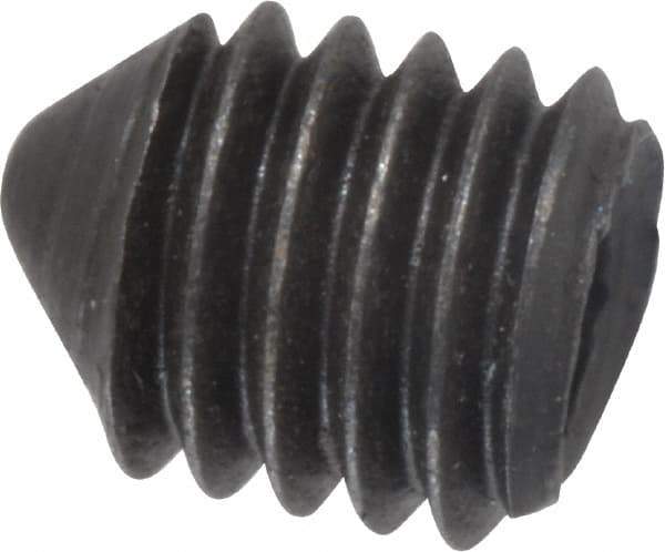 Value Collection - M5x0.80, 6mm OAL, Cone Point Set Screw - Grade 14.9 (45H) Alloy Steel, 2.5mm Key - Industrial Tool & Supply