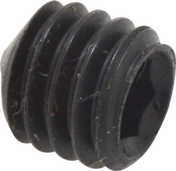 Value Collection - M6x1.00, 6mm OAL, Cone Point Set Screw - Grade 14.9 (45H) Alloy Steel, 3mm Key - Industrial Tool & Supply