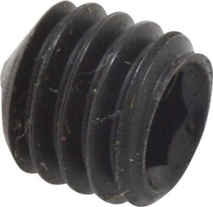 Value Collection - M6x1.00, 6mm OAL, Cone Point Set Screw - Grade 14.9 (45H) Alloy Steel, 3mm Key - Industrial Tool & Supply