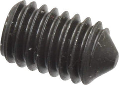 Value Collection - M6x1.00, 10mm OAL, Cone Point Set Screw - Grade 14.9 (45H) Alloy Steel, 3mm Key - Industrial Tool & Supply