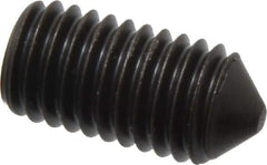 Value Collection - M10x1.50, 20mm OAL, Cone Point Set Screw - Grade 14.9 (45H) Alloy Steel, 5mm Key - Industrial Tool & Supply