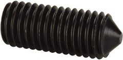 Value Collection - M12x1.75, 30mm OAL, Cone Point Set Screw - Grade 14.9 (45H) Alloy Steel, 6mm Key - Industrial Tool & Supply