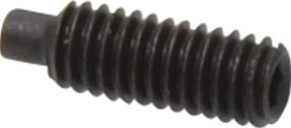 Value Collection - M4x0.70, 12mm OAL, Dog Point Set Screw - Grade 14.9 (45H) Alloy Steel, 2mm Key - Industrial Tool & Supply