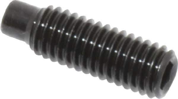 Value Collection - M5x0.80, 16mm OAL, Dog Point Set Screw - Grade 14.9 (45H) Alloy Steel, 2.5mm Key - Industrial Tool & Supply