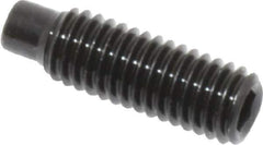 Value Collection - M5x0.80, 16mm OAL, Dog Point Set Screw - Grade 14.9 (45H) Alloy Steel, 2.5mm Key - Industrial Tool & Supply