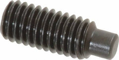 Value Collection - M6x1.00, 16mm OAL, Dog Point Set Screw - Grade 14.9 (45H) Alloy Steel, 3mm Key - Industrial Tool & Supply