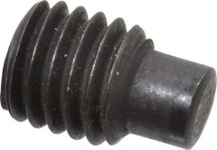 Value Collection - M8x1.25, 12mm OAL, Dog Point Set Screw - Grade 14.9 (45H) Alloy Steel, 4mm Key - Industrial Tool & Supply