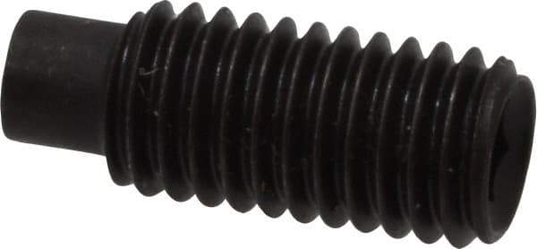 Value Collection - M8x1.25, 20mm OAL, Dog Point Set Screw - Grade 14.9 (45H) Alloy Steel, 4mm Key - Industrial Tool & Supply