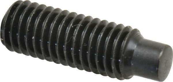 Value Collection - M8x1.25, 25mm OAL, Dog Point Set Screw - Grade 14.9 (45H) Alloy Steel, 4mm Key - Industrial Tool & Supply